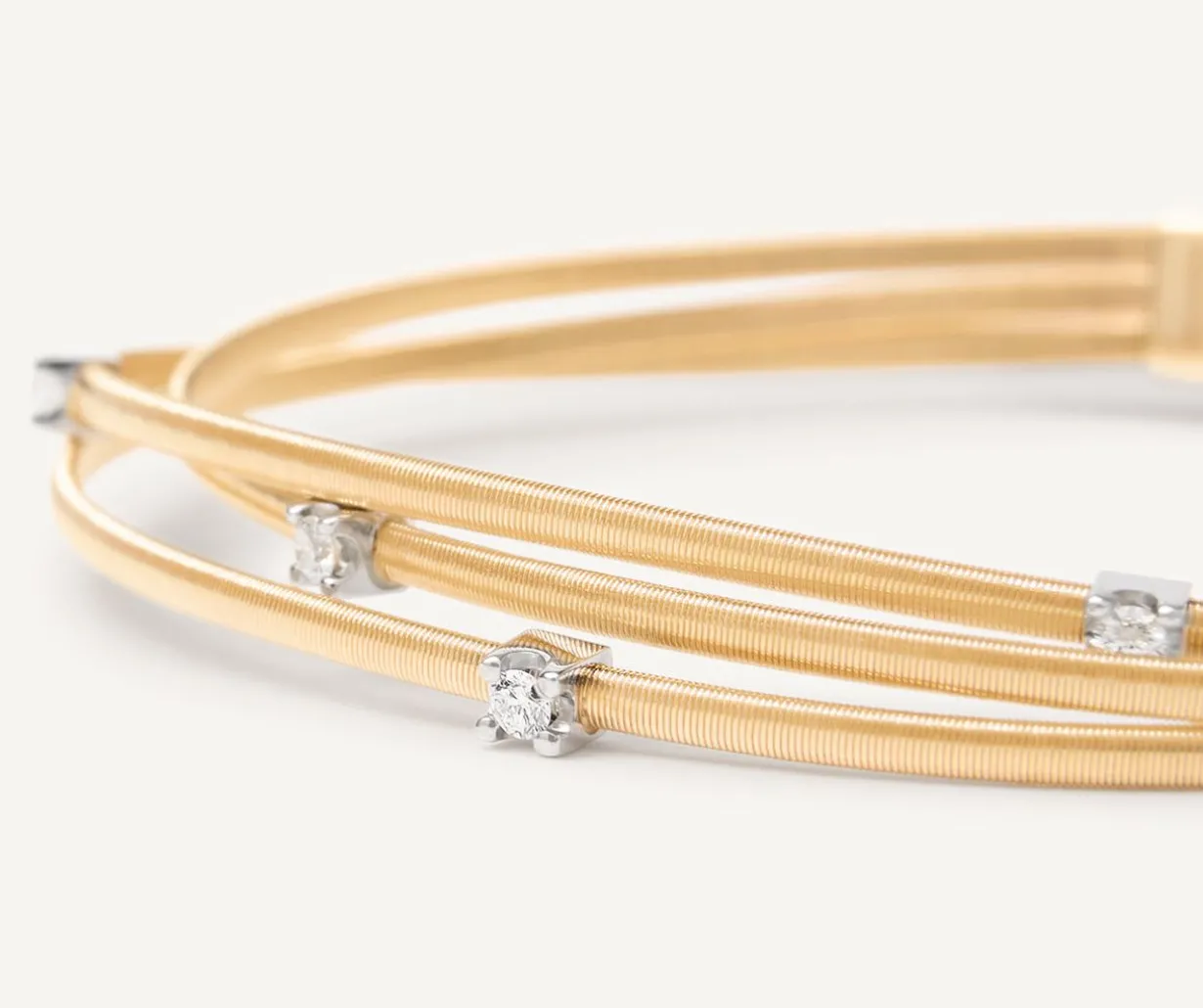 Multi-Strand Yellow Gold Diamond Bracelet|Marco Bicego New