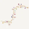 Pearls And Multicoloured Gemstone Single-Strand 18Kt Yellow Gold Bracelet|Marco Bicego Discount