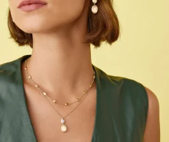 Pendant Chain Necklace With Diamonds|Marco Bicego Online