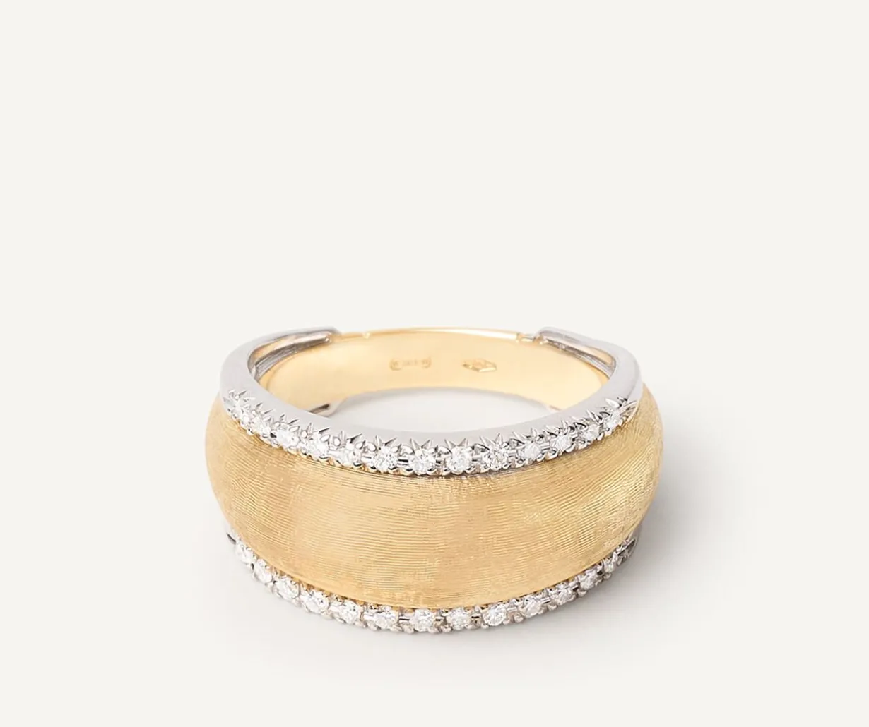 Ring With Diamond-Studded Plaque|Marco Bicego Shop