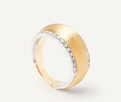 Ring With Diamond-Studded Plaque|Marco Bicego Shop