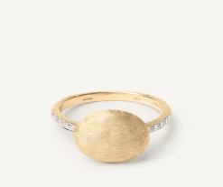 Ring With Horizontal Oval Element And Diamond Shank|Marco Bicego Sale