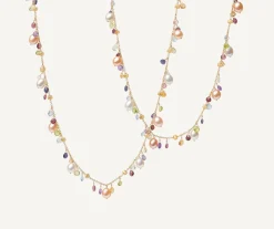 Sautoir With Pearls And Multicolored Gems|Marco Bicego Fashion