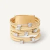 Seven-Band Yellow Gold Ring With Prong-Set Diamonds|Marco Bicego Online