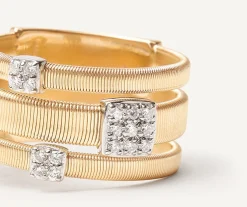 Three-Band Diamond Pave Ring|Marco Bicego Best