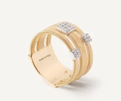 Three-Band Diamond Pave Ring|Marco Bicego Best