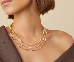 Three-Strand Gold Necklace, Supreme|Marco Bicego Best Sale